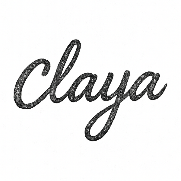 main pottery studio logo for Claya, a ceramic arts studio in Denver, Colorado