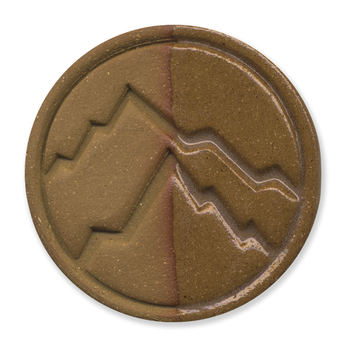 Rocky Mountain Clay Flagstone fired sample, cone 6 oxidation