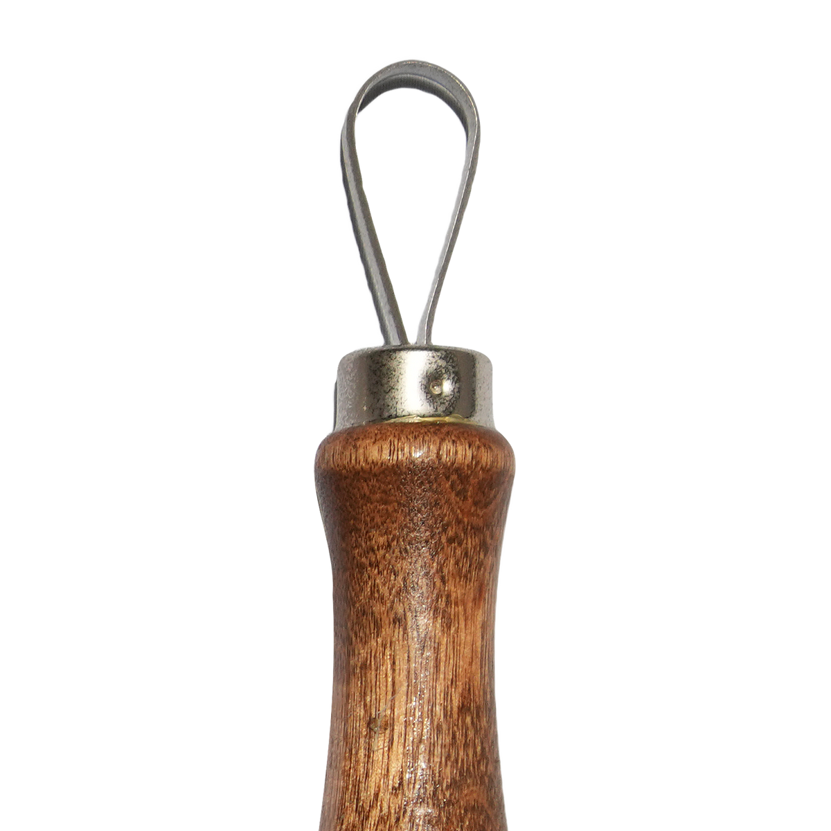 Kemper LT4 teardrop loop tool, ½" stainless steel ribbon on a hardwood handle