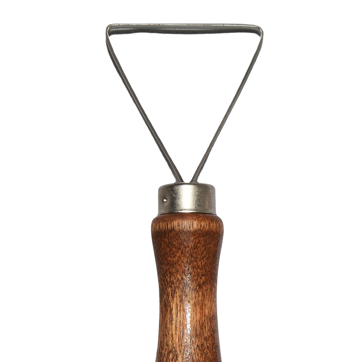 Kemper LT8 triangle loop tool, 1¾" stainless steel ribbon on a hardwood handle