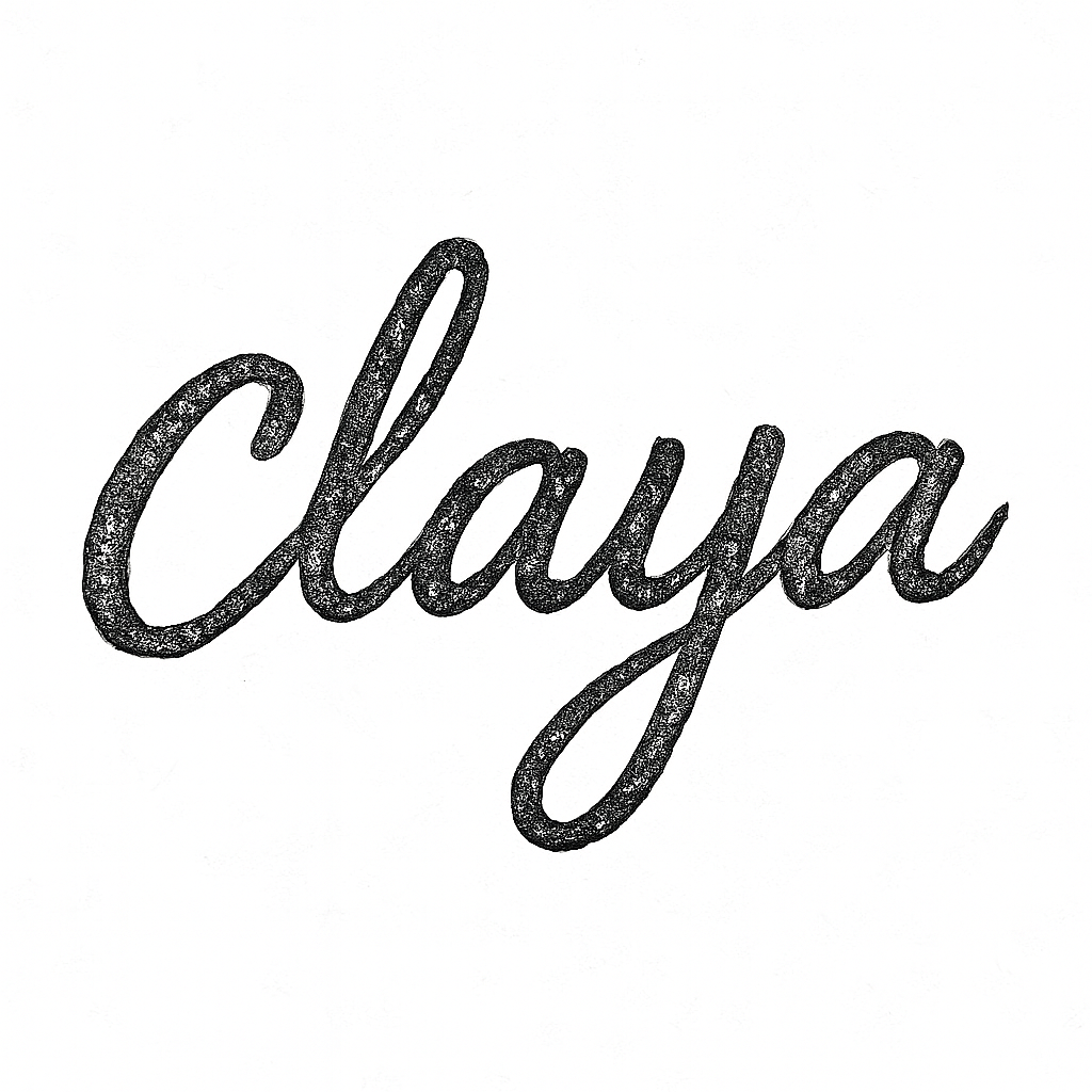 main pottery studio logo for Claya, a ceramic arts studio in Denver, Colorado
